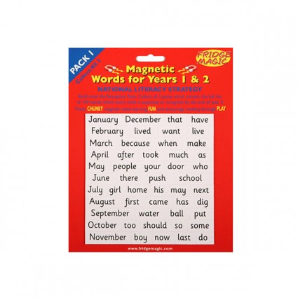 Magnetic Words for Years 1&2 PACK 1 Key Stage