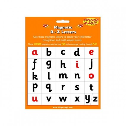 Magnetic a-z letters
