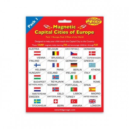Magnetic Flags & Capital Cities of Europe