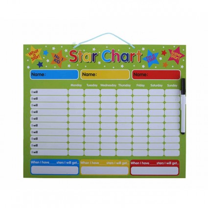 Magnetic Rectangular Star Chart (40x32cm)