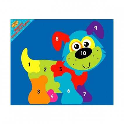 Magnetic Educational 1-10 Dog Jigsaw