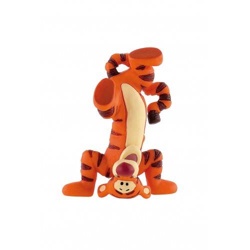 Tigger doing a headstand
